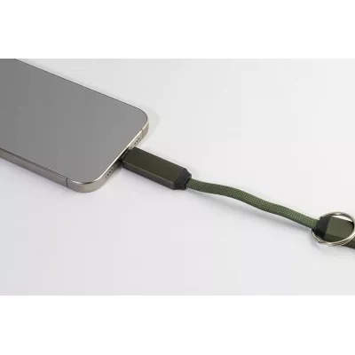 Keycab přívěsek na klíče 60W kabel USB-C - ciemno zielony (AP864151-07A)