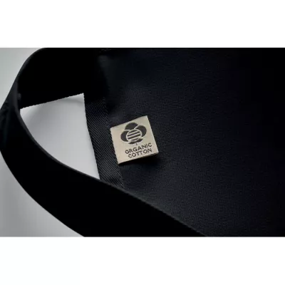 Fartuch z bawełny organicznej 240 g/m² GAMMA - Czarny (MO2249-03)