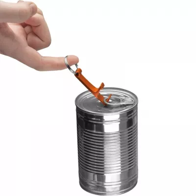 Brelok metalowy otwieracz do butelek ADRIANO - pomarańczowy (8232510)