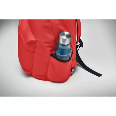Plecak RPET 600D z wyściełanymi plecami BAPAL+ - Czerwony (MO6703-05)
