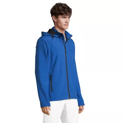 Softshell męski z kapturem Sol's RACE HOODED MEN - Niebieski (S04447-RB)