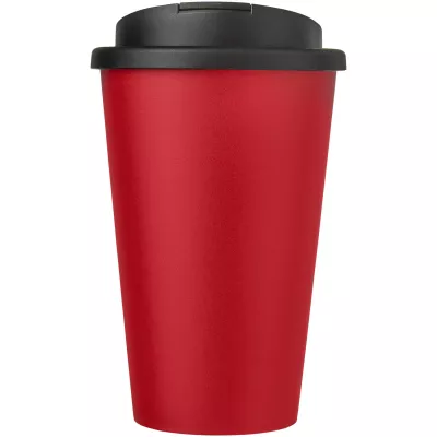 Americano® 350 ml tumbler with spill-proof lid - Czarny-Czerwony (21069520)