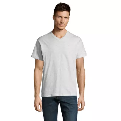 Koszulka męska V-neck 150 g/m² Sol's VICTORY - Popiól (S11150-AS)