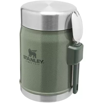 Słoik na żywność Stanley Legendary z łyżko-widelcem, o pojemności 400 ml - Leśny zielony (10088164)