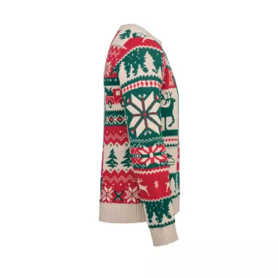 Sweter świąteczny z akrylu L-XL SHIMIS XL - Bezowy (CX1602-13)