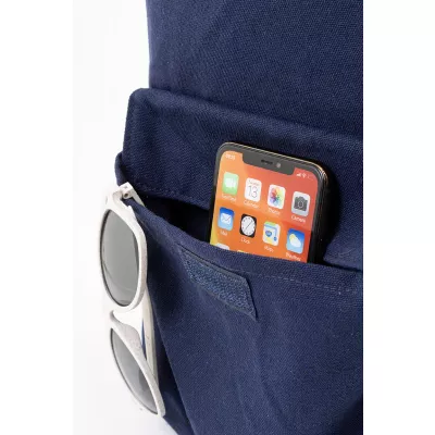 Rekan Back plecak z recyklingowanego płótna - niebieski (AP800613-06)