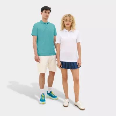 Polo sportowe unisex z recyklingu Sol's PITCHER - Pool Blue (S04442-BP)