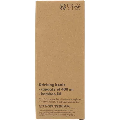 Butelka metalowa 400 ml MARILYN - czarny (8497203)