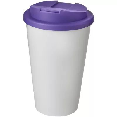 Americano® 350 ml tumbler with spill-proof lid - Biały-Fioletowy (21069509)