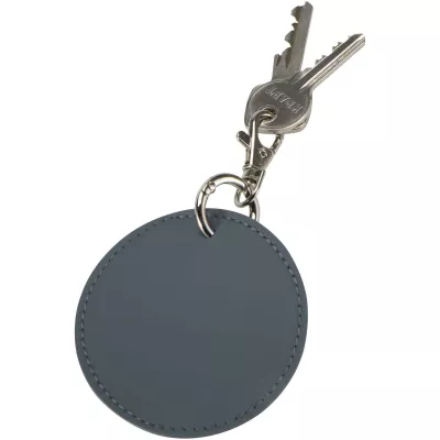 Resi Plus brelok z okrągłą zawieszką z recyklingowanego materiału z certyfikatem GRS  - Hale Blue (13014055)