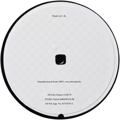 Podkładka okrągła Brite-Mat® z recyklingowanego materiału - Czarny (21052100)