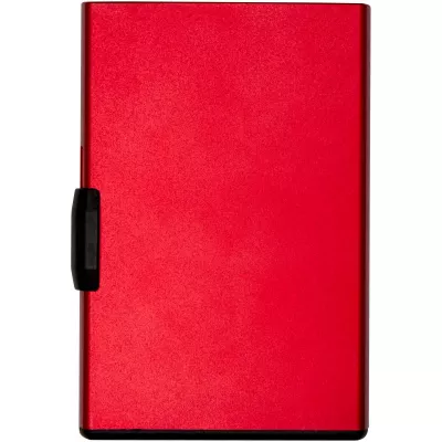 Magnetyczne etui na karty z ochroną RFID, wykonane z materiałów z certyfikatem RCS - Czerwony (12452821)