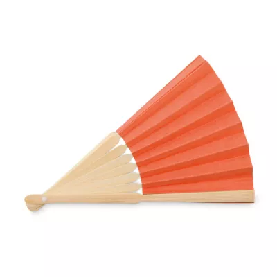 Wachlarz bambusowy z papierem FANNY PAPER - Pomaranczowy (MO6828-10)