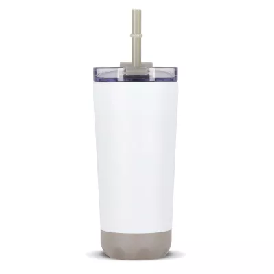 Kubek termiczny InSideOut ze stali nierdzewnej o podwójnych ściankach, 600 ml - biały (LT57017-N0001)