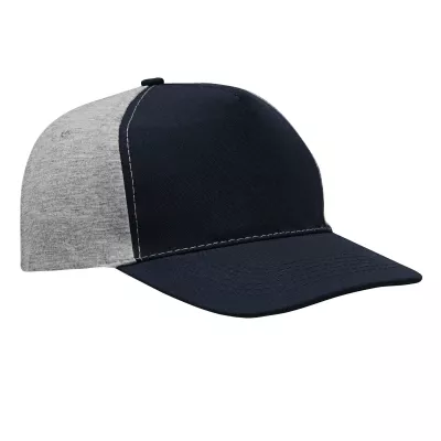 5 segmentowa czapka baseballowa - ciemnoniebieski, szary (56-0701602)