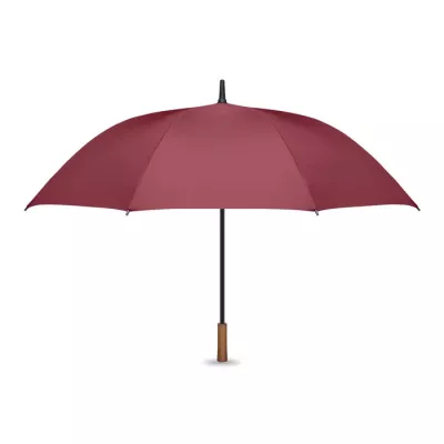 Parasol automatyczny 27" z drewnianą rączką RAYNA - Burgund (MO3220-02)