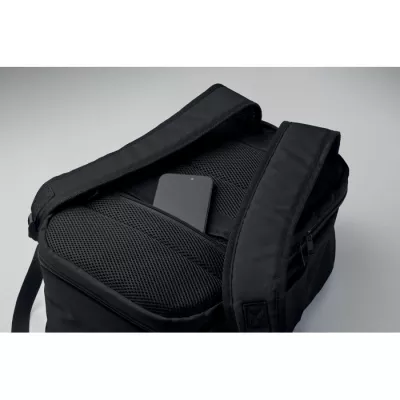 Plecak kabinowy z RPET na laptop 15" FLYSAFE - Czarny (MO2840-03)