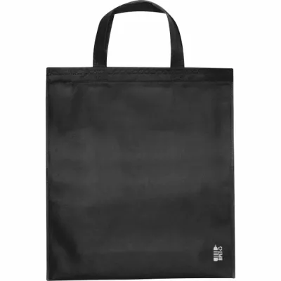 Torba non-woven z krótkimi uszami 80g/m2 PELAGIA - czarny (6480403)