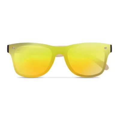 Okulary przeciwsłoneczne lustrzane UV400 ALOHA - Zólty (MO9863-08)