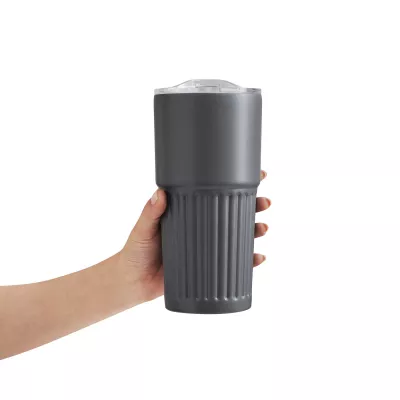 Próżniowy kubek 600 ml WAVE LINE - szary (56-0304714)