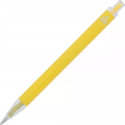 Długopis aluminiowy z recyklingu i RPET EUGENE - żółty (1547308)