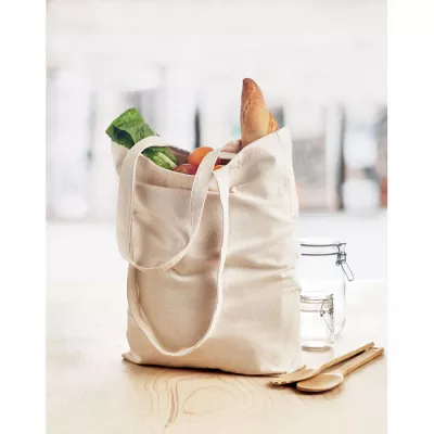 Torba bawełniana na zakupy 270 g/m² RASSA - Bezowy (MO6159-13)
