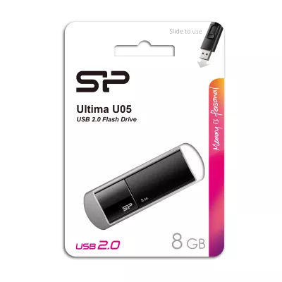 Pendrive Ultima U05, 32GB 2.0 Silicon Power - czarny (EG814403 8GB)
