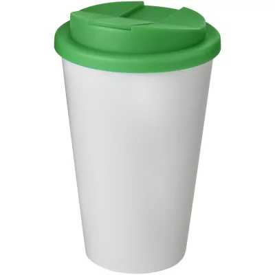 Americano® 350 ml tumbler with spill-proof lid - Biały-Zielony (21069506)