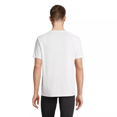 Koszulka sportowa unisex z recyklingu Sol's VORTEX - Bialy (S04787-WH)
