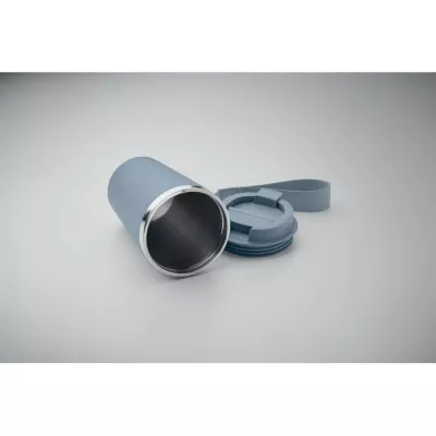 Kubek termiczny 350 ml z paskiem na nadgarstek TOPAZ - Petrol (MO2317-20)