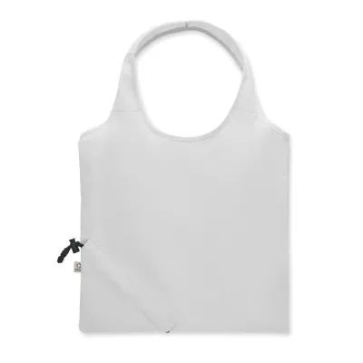 Torba składana z recyklingu 140 g/m² CARRIE COLOUR - Bialy (MO2487-06)