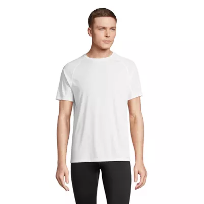 Koszulka sportowa unisex z recyklingu Sol's VORTEX - Bialy (S04787-WH)