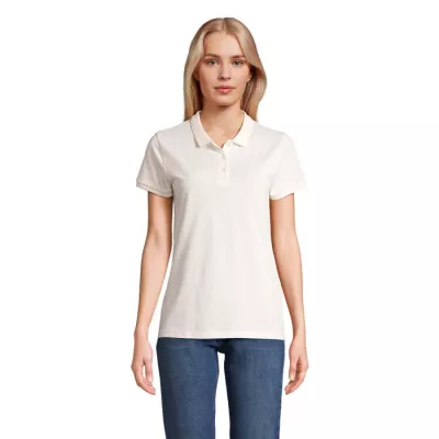 Polo damskie organiczne 170 g/m² Sol's PLANET WOMEN - Off-White (S03575-WW)