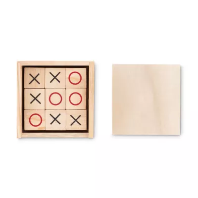 Gra w kółko i krzyżyk drewniana TIC TAC TOE - Drewna (MO9493-40)