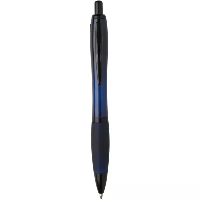 Nash długopis z tworzyw sztucznych pochodzących z recyklingu z czarnymi wykończeniami (czarny tusz) - Navy Blue (10629655)