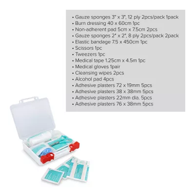 37-elementowa Apteczka pierwszej pomocy Sierra - biały (LT90317-N0001)