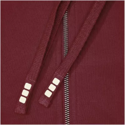 Rozpinana bluza z kapturem Arora - Głęboki bordowy (38211-DPBURGUN)