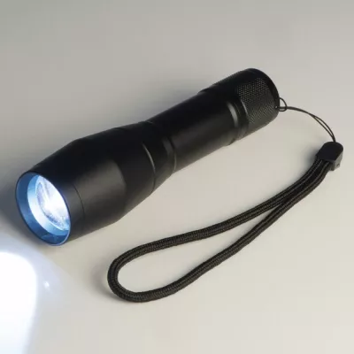 Latarka LED aluminiowa DAVID - czarny (8118503)