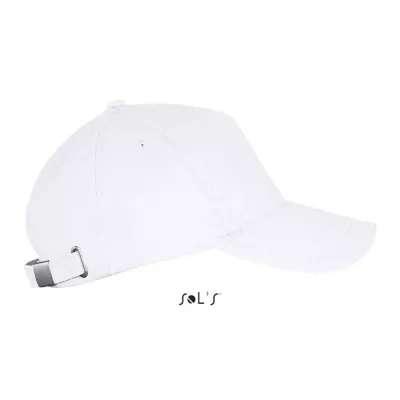 Czapka z daszkiem 5-panelowa 260 g/m² Sol's LONG BEACH - Bialy (S00594-WH)