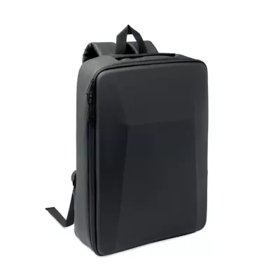 Plecak na laptop 15" RPET z twardym frontem 15 l NOVIX - Czarny (MO3186-03)