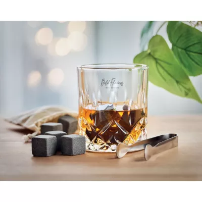 Zestaw do whisky z 2 szklankami 300 ml INVERNESS - Drewna (MO9941-40)