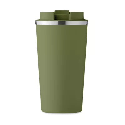 Kubek termiczny ze stali z recyklingu 510 ml BRACE + - Ciemnozielony (MO6579-60)