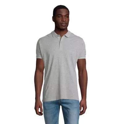Polo męskie organiczne 170 g/m² Sol's PLANET MEN - Szary Melanż 2 (S03566-GY)