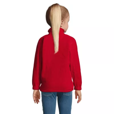 Bluza polarowa dziecięca 300 g/m² Sol's NORTH KIDS - Czerwony (S00589-RD)
