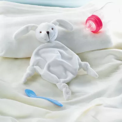 Kocyk przytulanka pluszowy dla dzieci LULLABY - Bialy (MO9270-06)