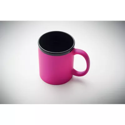 Kubek ceramiczny soft touch 300 ml RUBY - Fuksja (MO2719-38)