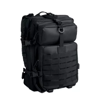 Plecak turystyczny z RPET 600D 50 l CARRYCONFI - Czarny (MO2970-03)