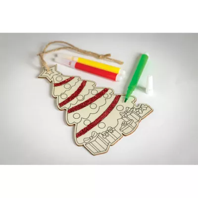 Ozdoba do kolorowania z flamastrami COLORTREE - Drewna (CX1569-40)