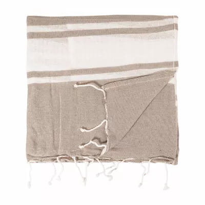 Tortuga ręcznik plażowy z recyklingowanej bawełny i torba ze ściągaczem - naturalny-a (AP800605-00)