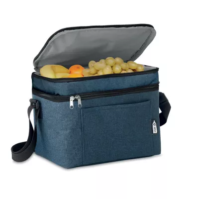 Torba termoizolacyjna z RPET 600D z 2 komorami ICECUBE - Niebieski (MO9915-04)